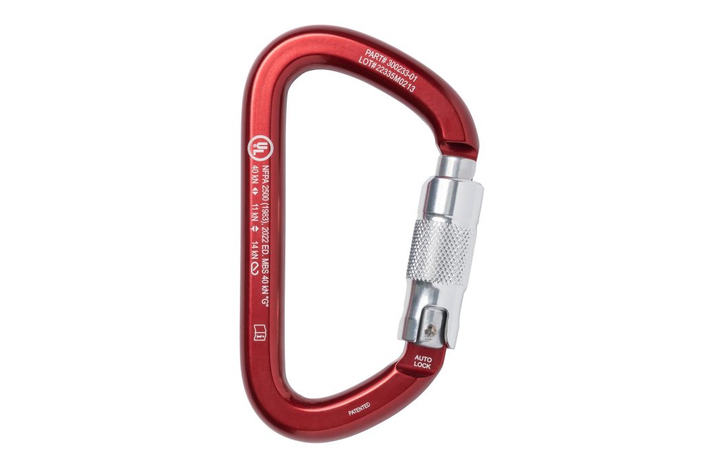 PROSERIES™ Locking D Carabiners Auto Lock Red