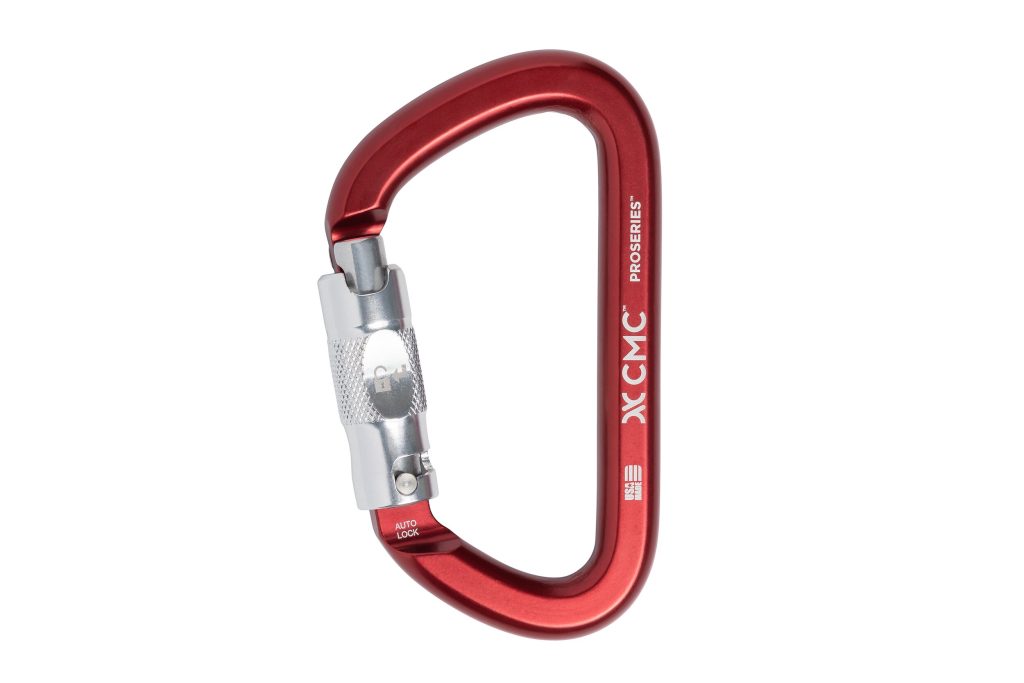 PROSERIES™ Locking D Carabiners Auto Lock Red